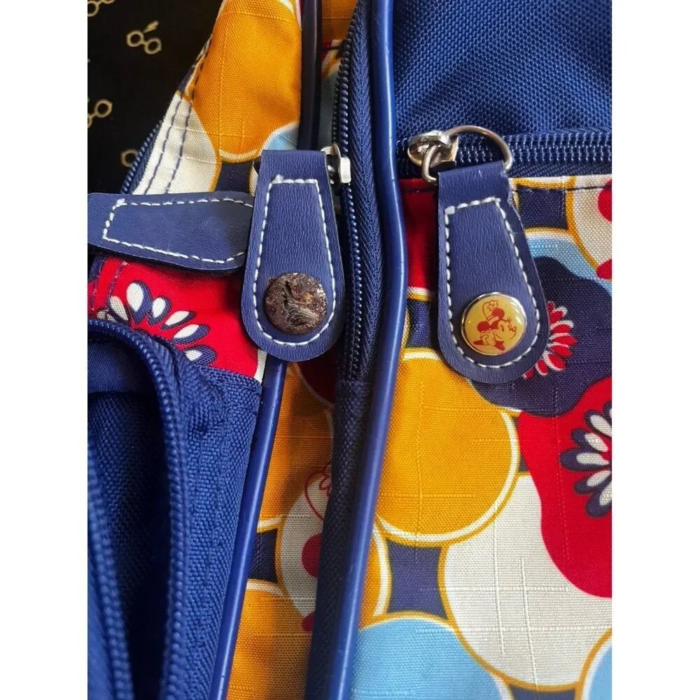 Disney parks Mickey Mouse backpack blue yellow and red
